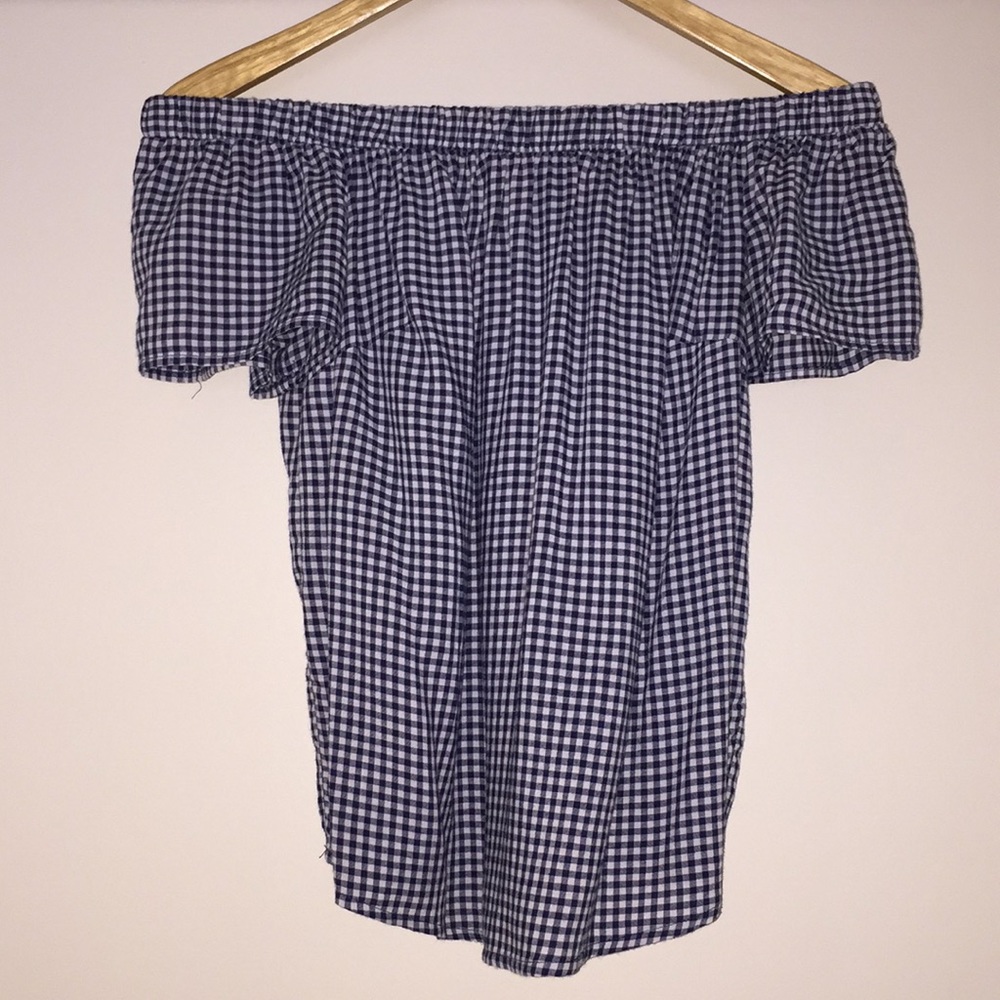 🌟 BOGO Mossimo gingham off the shoulder